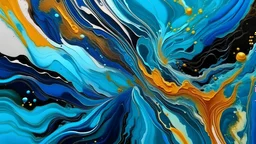 colored wave fluid art video