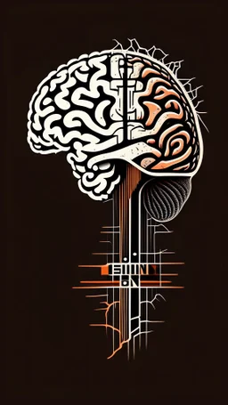 Icone, Art, Logo, Brain brain upgrade lines