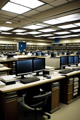 Library, computers, search