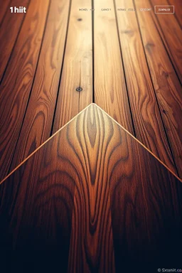 Great wooden boat texture, 1hit.no an example of incredible web site design with swirls and big menu buttons