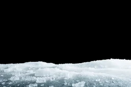 texture of ice crystal on flat surface, white on black vector