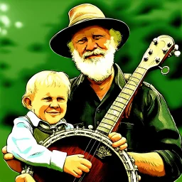 My father and I, we have the same mother My father and I, or is it my brother My father and I, we play the banjo every day My father and I, in Willske Kleva we live
