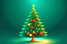 vianočný pozdrav so stromčekom