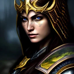 ultra detailed fullbody Portrait in oil on canvas of beautiful female DemonHunter with Skyrim Dragonplate armor,extremely detailed digital painting, extremely detailed face,crystal clear Big eyes, mystical colors ,perfectly centered image, perfect composition,rim light, beautiful lighting,8k, stunning scene,extremely sharp detail,finely tuned detail, ultra high definition raytracing, in the style of Simon Bisley and Frank Frazetta and robert e howard and Hyun Suk Lee and Ken Kelley