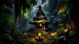 my dreams . fantasy In the garden my mind bows . the candle fire meditation in the midst in the jungle palms , lost temple cambodia built in the jungle palms, mountains. space color is dark , where you can see the fire and smell the smoke, galaxy, space, ethereal space, cosmos, panorama. Palace , Background: An otherworldly planet, bathed in the cold glow of distant stars. Northern Lights dancing above the clouds in Georgia. Fantasy gate floating in the universe