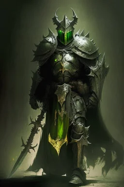 crusader holy light olive green dark medieval knight paladin crusades diablo demon dark ages templar devil