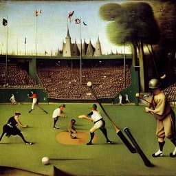 baseball game players by hieronymous bosch