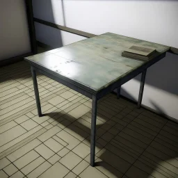 Generate an image of a table. The background should be slightly blurred.
