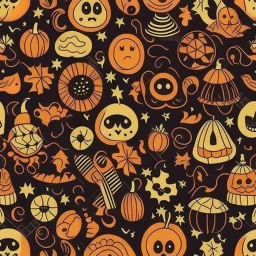 Halloween seamless pattern