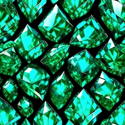 Strass crystal pattern, flat, emerald color, infinite texture, fabric, real