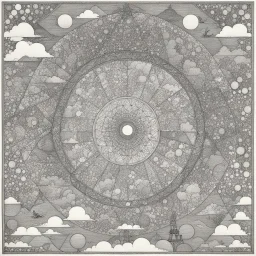 geometric tessellation by W. Heath Robinson