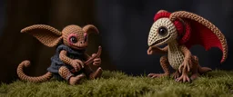 knitted kobold and drider