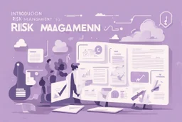 Introduction to Risk Management, flat light purple style
