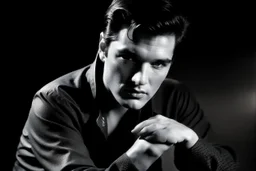 elvis pressley t simple black and white