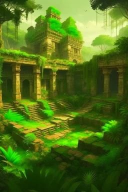 Ancient jungle ,ruins