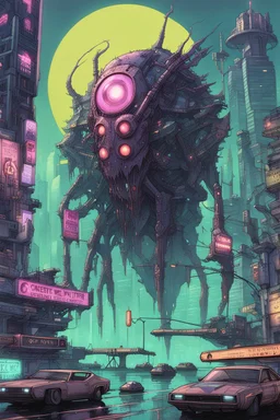 cities of the future cyberpunk end monster