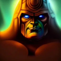 ultra detailed portrait of Darkseid villain , extremely detailed digital painting, extremely detailed face,crystal clear eyes, in the style of robert e howard and pablo oliveira and Ken Kelley and Keith Parkinson ,mystical colors,perfectly centered image, perfect composition, rim light, beautiful lighting,8k, stunning scene, raytracing