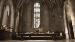 the table in the great hall