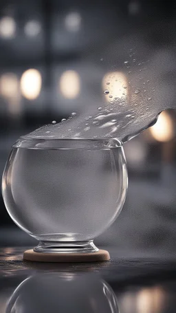 create an Image of a washing transparent glass which is long and wide, drops of water, foam all over