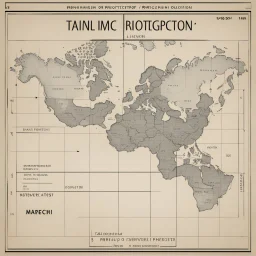 Product label in Mercator projection