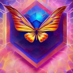 hexagon style tattoo, vibrant colors, ultra realistic butterfly, delicate foreground color, vibrant colors, Hi-def, 10k, unreal 5 engine, realistic texture, dramatic lighting, masterpiece, bokeh background, firefly background, depth of field, high contrast, pedal dew drops, still life, granular detail, strong directional light