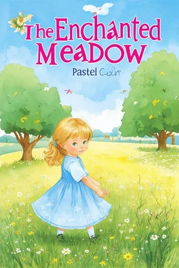 THE ENCHANTED MEADOW PASTEL WATER COLOURS CHILDRENS BOOK COVER