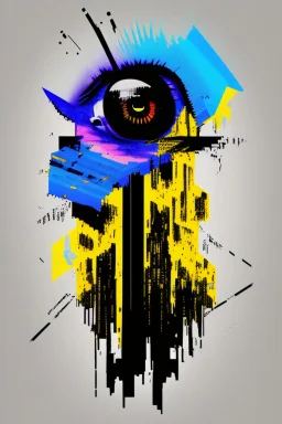 "Design a T-shirt logo for 'Reality Glitch.' Create an eye-catching and edgy logo that plays with the concept of glitches in reality. Use bold, digital-inspired fonts and incorporate elements that convey a sense of distortion or altered perception. Make it visually captivating and thought-provoking."