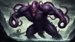 Spartan fighting giant darkness tentacle monster
