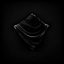 simple rag icon, black background