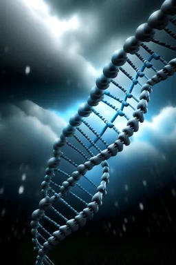 DNA in the form of rain clouds