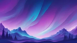 Modern blue purple northern lights gradient abstract background pattern.