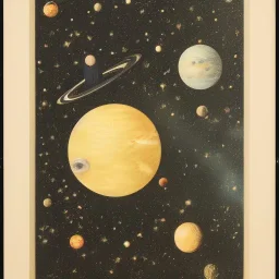 Louis Philippe Crepin, space, stars, planets