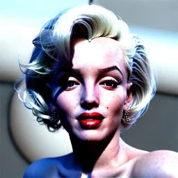 Realistic image portrait, Marylin Monroe, highly detailed, concept art, unreal engine 5, ray tracing, RTX, lumen lighting, ultra detail, volumetric lighting, 3d, finely drawn, high definition, high resolution.