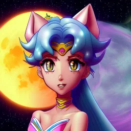 gato negro luna de la serie sailor moon