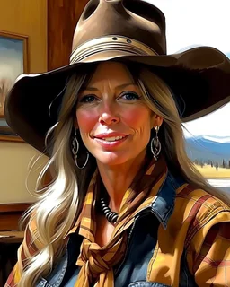 Western Art. woman