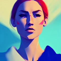 concept art by jama jurabaev, cel shaded, cinematic shot, trending on artstation, high quality, brush stroke, hyperspace, vibrant colors, portrait of a beautiful nordic woman wearing british royal clothes