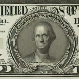 Hidden Alien United States One Dollar Bill