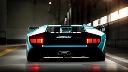 Lamborghini Countach 2024 ,Rear View, desktop wallpaper, 4K, Cinematic