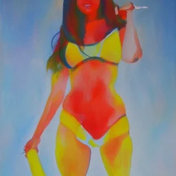 Full body portrait, painting, medium shot lady Stoner