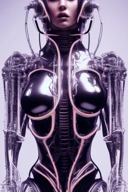 cyberpunk, black latex body, women, body portrai, highlight eyes perfect, skin, tron, cyborg, perfekt sexy, real, dream, hr giger