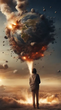 exploding earth