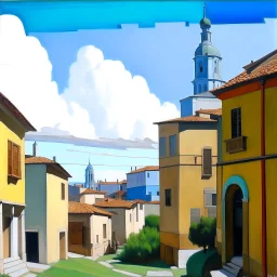 Old town Giorgio de Chirico