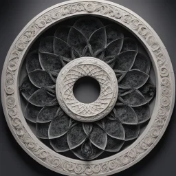 There it hung—silent, suspended in that pressurized vault of glass and carbon, coiled like a secret. They called it the Choral Maw, though none had heard it sing. A perfect circle of biological symmetry, surrounded by layers of pale petal-like flesh and polished ceramic scales, its inner folds revealed a haunting precision, as if carved for a purpose long forgotten. Some claimed it was an organ from a god-machine, others whispered of an ancient race that used resonance as language and faith.