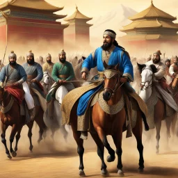 Desperate to escape his stressful job as a judge for the volatile Sultan Muhammad bin Tughluq, Ibn Battuta happily accepts an appointment as the Sultan's official ambassador to the Mongol Emperor of China. He set off from Delhi with a massive, opulently wealthy convoy consisting of thousands of soldiers, servants, and hundreds of horses carrying immense treasures, fabrics, and gifts.