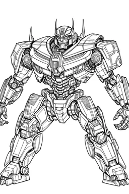 out line art of super transformers cars colouring pages with white background ,skech style ,full body.only use outline,mandala style,clean line art,white background,no shadow and clear and well outlined