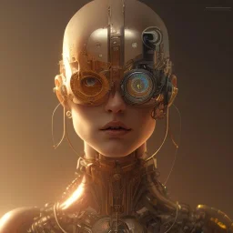 Cyborg , cinematic, 8k, resolution concept art portrait by Greg Rutkowski, Artgerm, WLOP, Alphonse Mucha dynamic lighting hyperdetailed intricately detailed