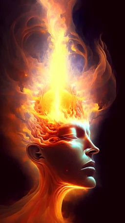 divine flame of enlightenment grows within the mind