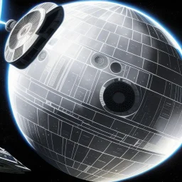 embossed Star Wars death star Logo