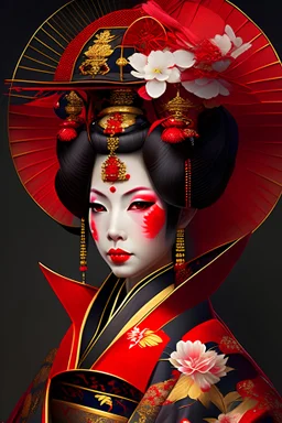 oiran in the style of InuYasha