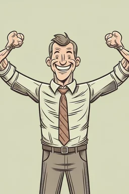 a happy boss with four arms